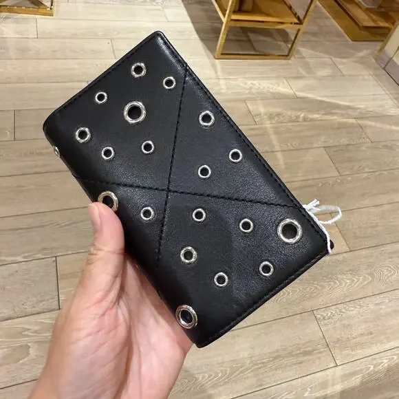 Tory Burch Willa Medium Wallet 175974 Black $300 - Picture 4 of 9